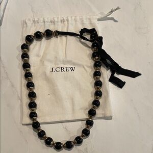 J.Crew Black and Gold Beaded Necklace